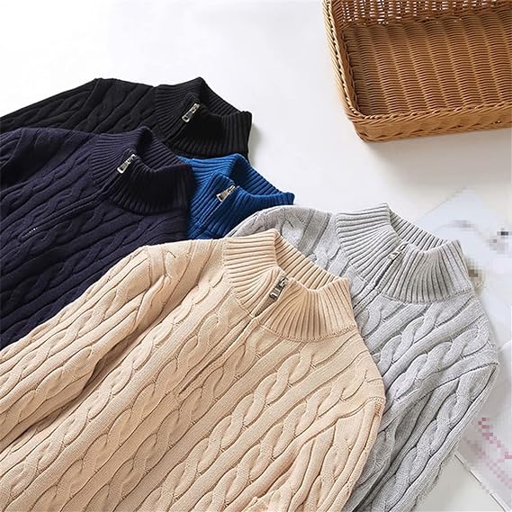 CALORA_ Anton | Stijlvolle Trui Half-Zip Sweater