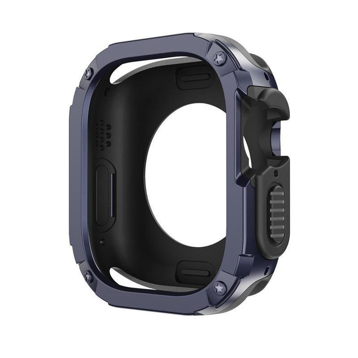 CALORA_ Apple Watch TPU+PC 2-in-1 Armor Anti-val Beschermcase 49mm