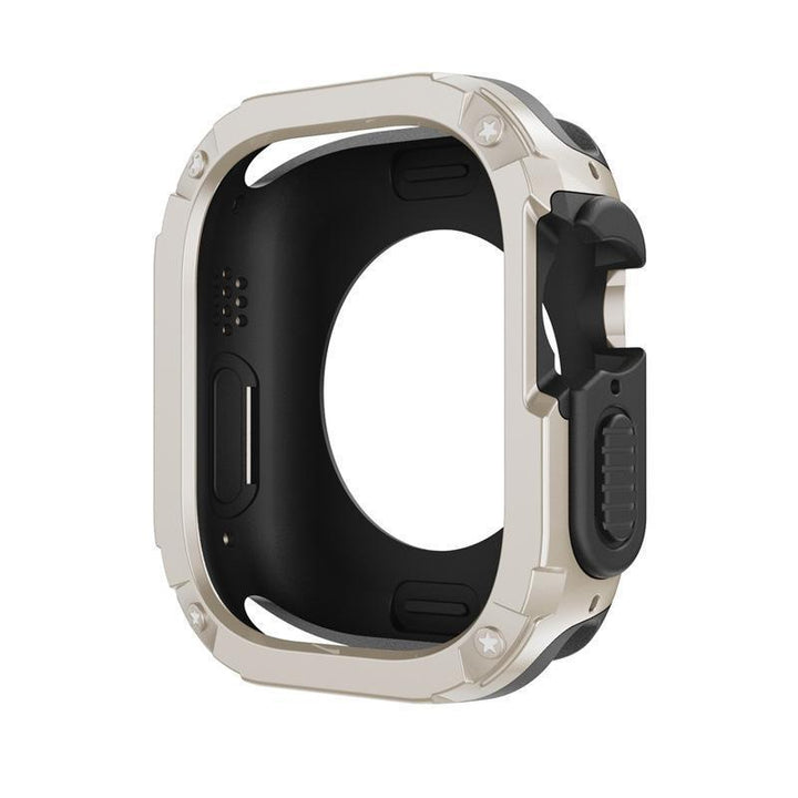 CALORA_ Apple Watch TPU+PC 2-in-1 Armor Anti-val Beschermcase 49mm