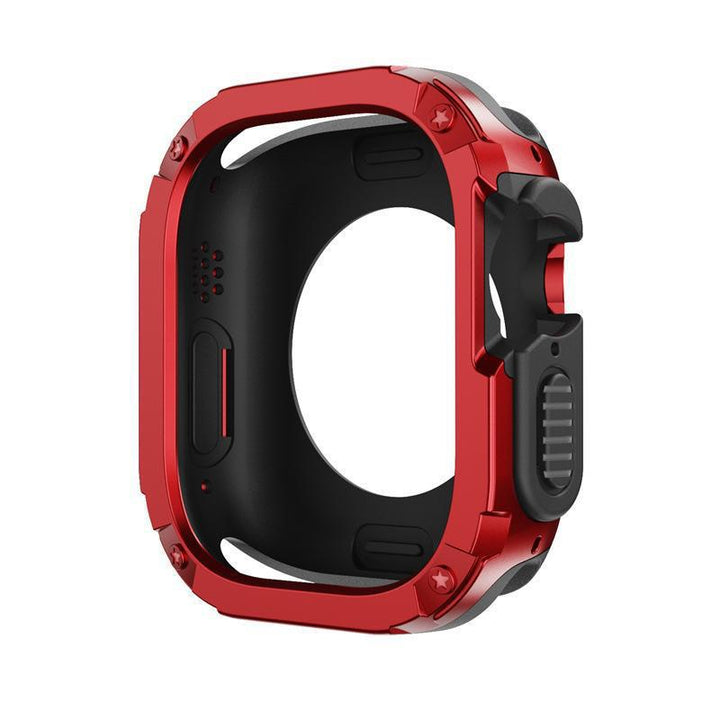 CALORA_ Apple Watch TPU+PC 2-in-1 Armor Anti-val Beschermcase 49mm