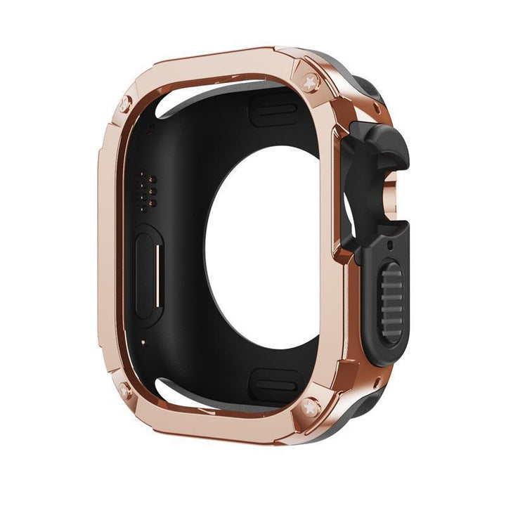 CALORA_ Apple Watch TPU+PC 2-in-1 Armor Anti-val Beschermcase 49mm