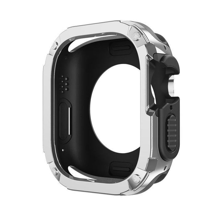CALORA_ Apple Watch TPU+PC 2-in-1 Armor Anti-val Beschermcase 49mm