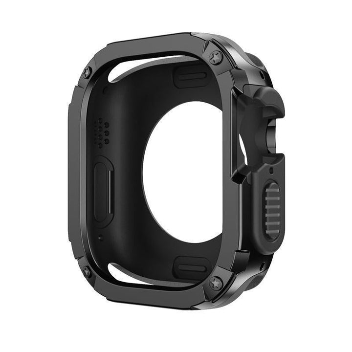 CALORA_ Apple Watch TPU+PC 2-in-1 Armor Anti-val Beschermcase 49mm