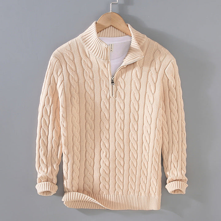 CALORA_ Armanvi | Gebreide trui met zip