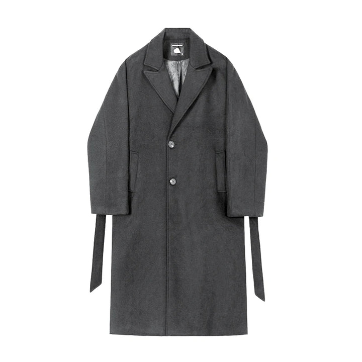 Armin | Luxe Casual Lange Wollen Winterjas-Zomer Jassen-Calora-Zwart-S-Calora