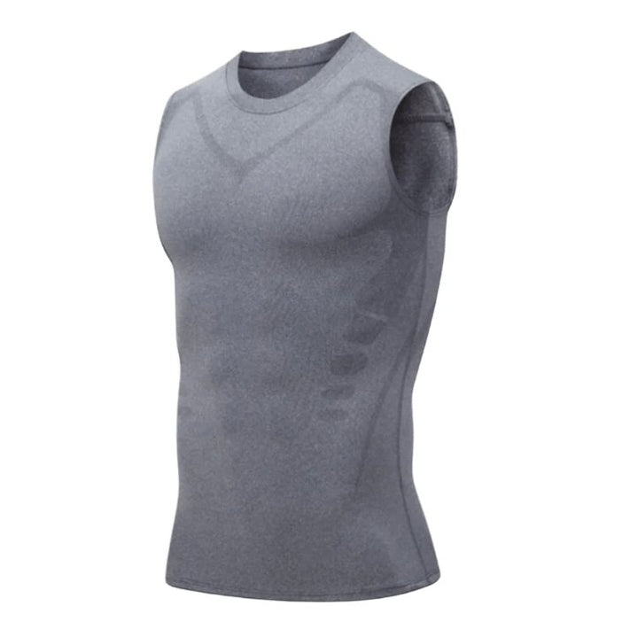 ArmorGym | Afslankende Tanktop - Musclefit-Sportkleding & Accessoires-Calora-Grijs-S( 50-70kg)-Calora