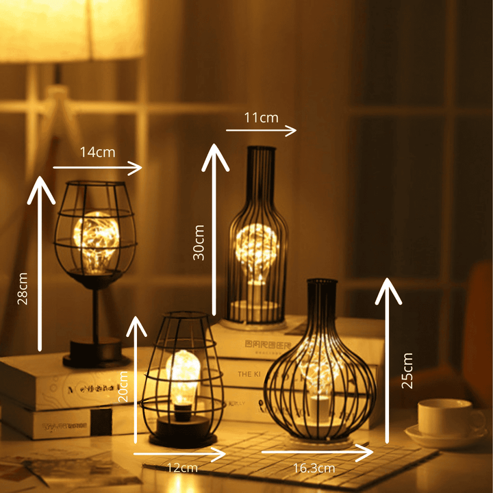 CALORA_ Artelune | Warme Sfeer Lamp in Wijnkaraf Set