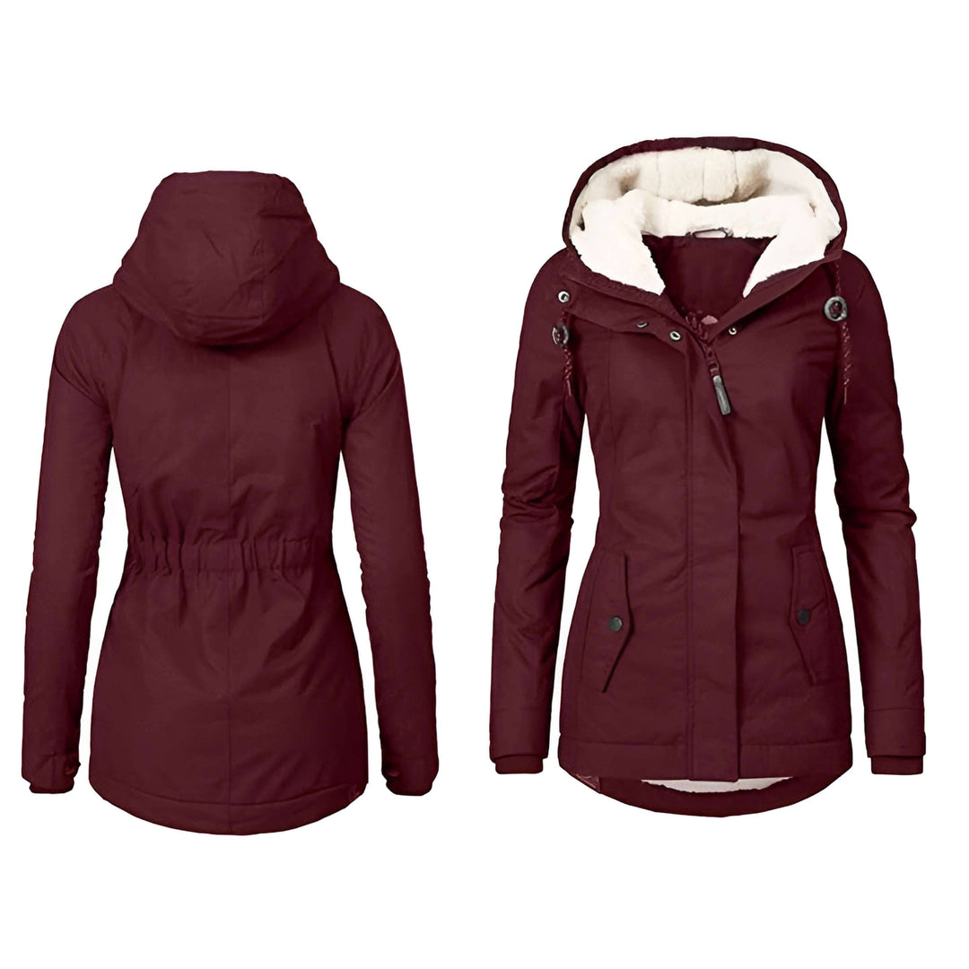 Aura | Dames Regenjas met Capuchon-Zomer Jassen-Calora-Zwart-S-Calora