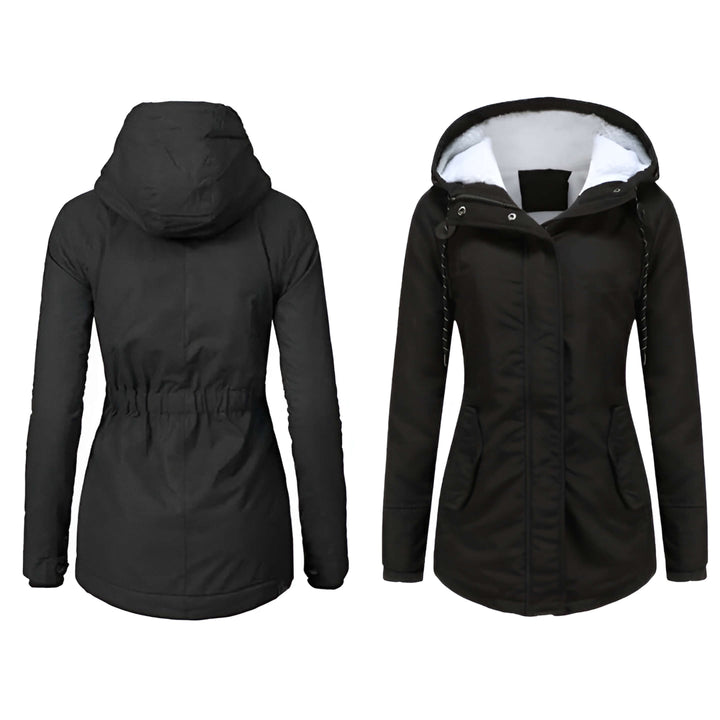 Aura | Dames Regenjas met Capuchon-Zomer Jassen-Calora-Zwart-S-Calora