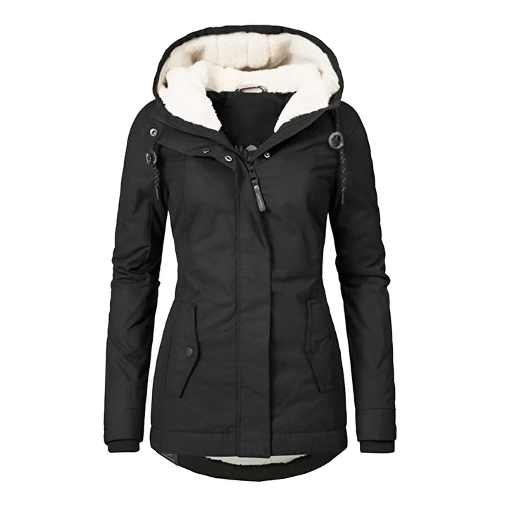 Aura | Dames Regenjas met Capuchon-Zomer Jassen-Calora-Zwart-S-Calora