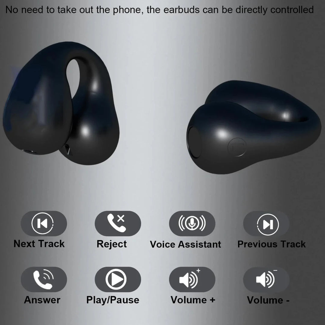 Aurisync | Draadloze Bluetooth Oordopjes voor Sport en HD Oproepen-Elektronica/Gadgets-Calora-Zwart-Calora