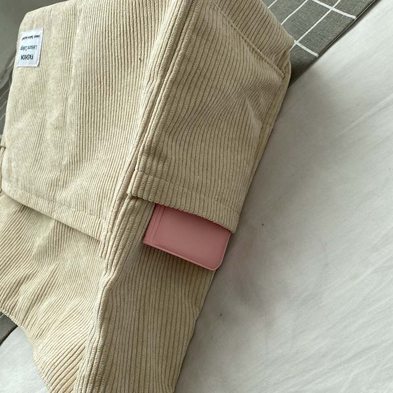 CALORA_ Aurora | Ruime Corduroy Schoudertas