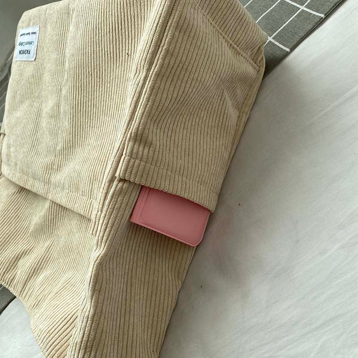 CALORA_ Aurora | Ruime Corduroy Schoudertas