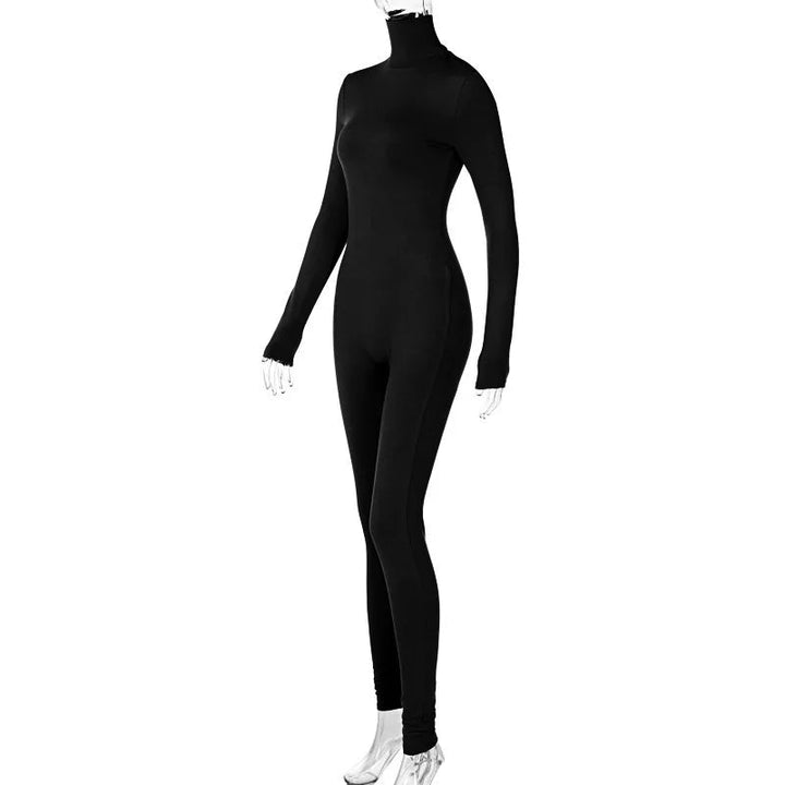 Ava | Stijlvolle Elastische Jumpsuit-Jumpsuits-Calora-Zwart-S-Calora