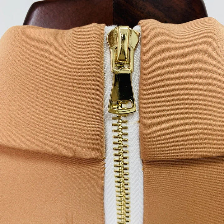 CALORA_ Balentié | Dubbelzijdige Blazer Jurk met Gouden Knopen