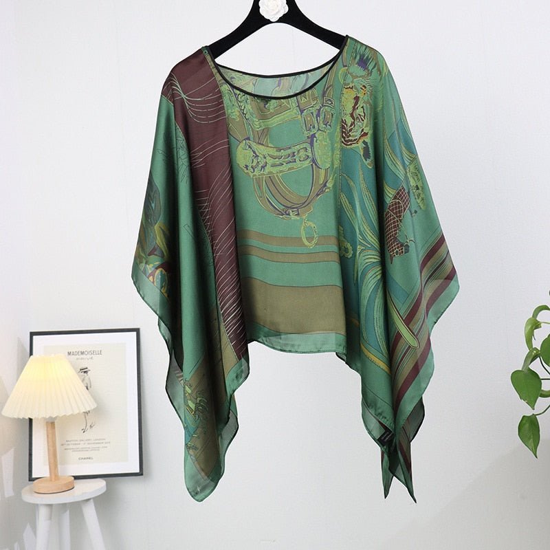 Barbula | Uv Kimono Bikini Cover up-Zwemkleding-Calora-Groen Bruin-Calora