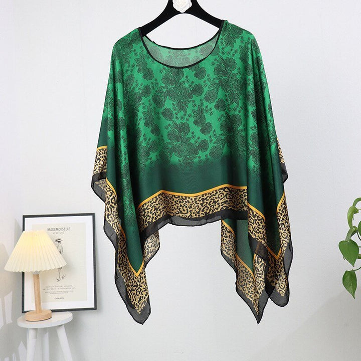 Barbula | Uv Kimono Bikini Cover up-Zwemkleding-Calora-Groen Luipaard-Calora