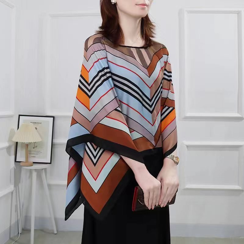 Barbula | Uv Kimono Bikini Cover up-Zwemkleding-Calora-Meerkleurig Gestreept-Calora
