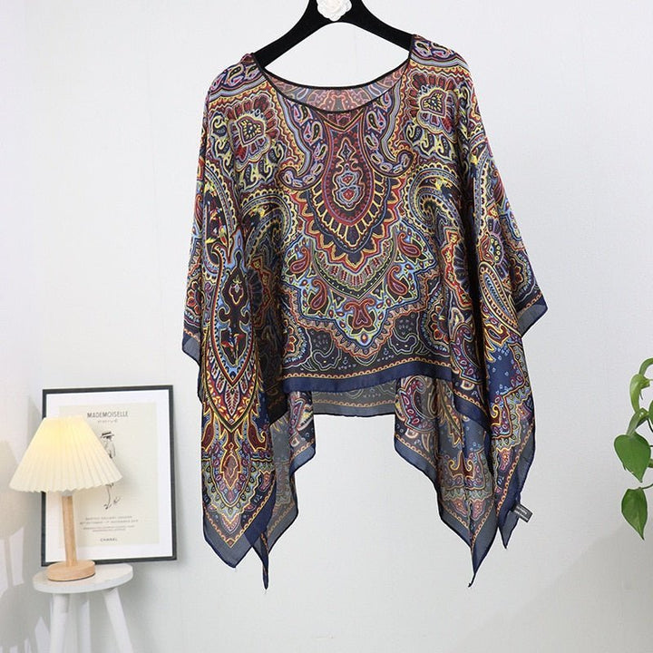Barbula | Uv Kimono Bikini Cover up-Zwemkleding-Calora-Meerkleurig Patroon-Calora
