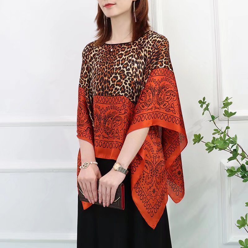 Barbula | Uv Kimono Bikini Cover up-Zwemkleding-Calora-Oranje Luipaard-Calora