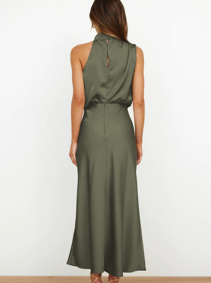 Begoña | Elegante groene halternekjurk-Zomer Jurken-Calora-S-Calora