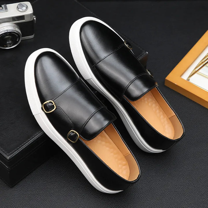 Belari | Casual Leren Casual Loafers-Loafers-Calora-Bruin-38-Calora