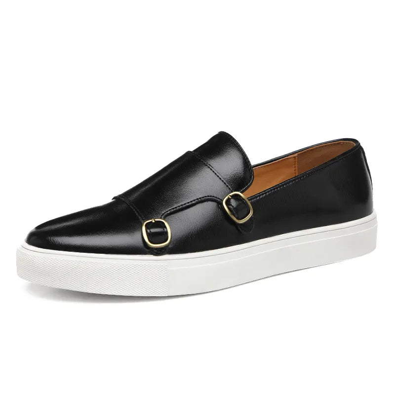 Belari | Casual Leren Casual Loafers-Loafers-Calora-Zwart-38-Calora