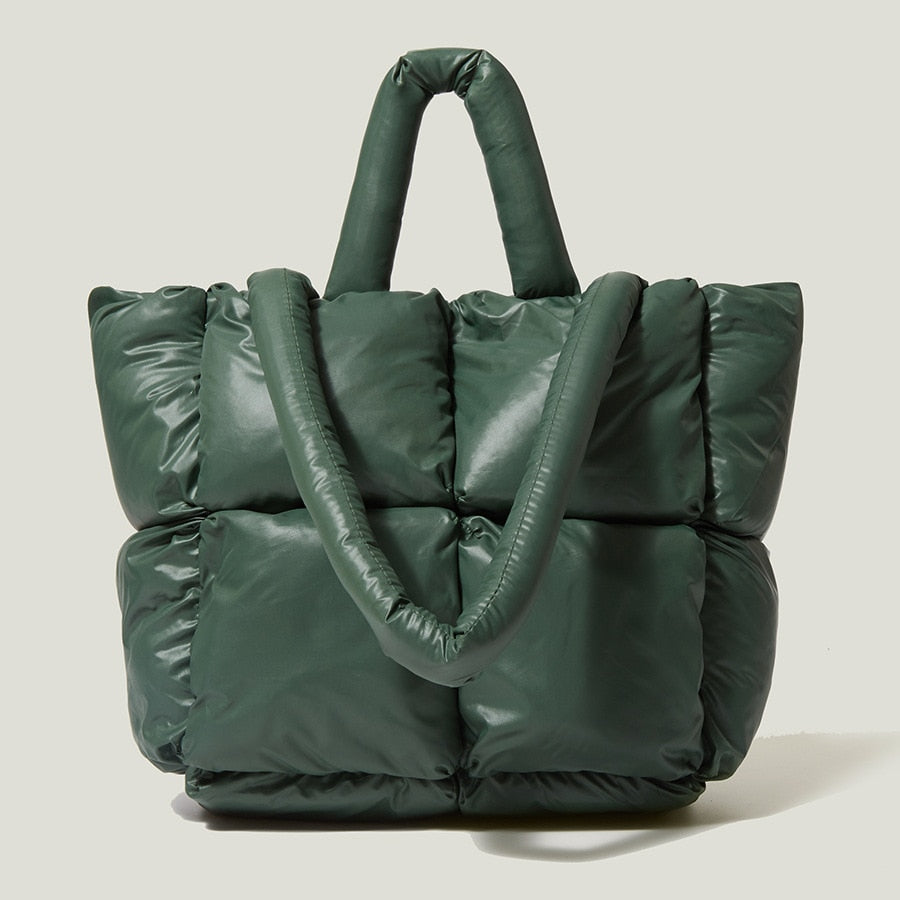 Belino - Luxe Puffer Dames Handtas-Handtassen-Calora-Groen-Calora