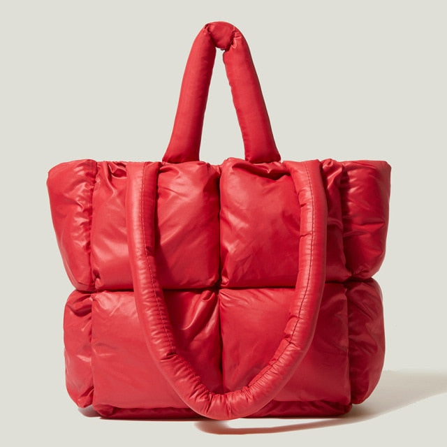 Belino - Luxe Puffer Dames Handtas-Handtassen-Calora-Rood-Calora