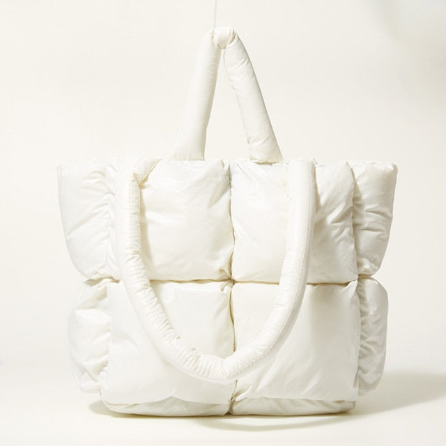 Belino - Luxe Puffer Dames Handtas-Handtassen-Calora-Wit-Calora