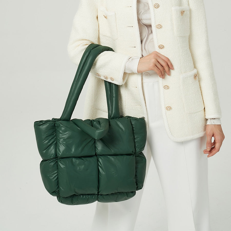 Belino - Luxe Puffer Dames Handtas-Handtassen-Calora-Zwart-Calora