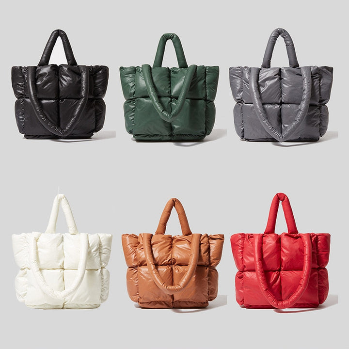 Belino - Luxe Puffer Dames Handtas-Handtassen-Calora-Zwart-Calora
