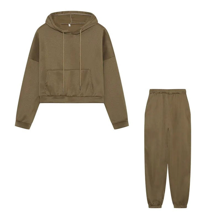 Belladonna | Comfy Hoodie Joggingspak-Sportkleding & Accessoires-Calora-Khaki-S-Calora