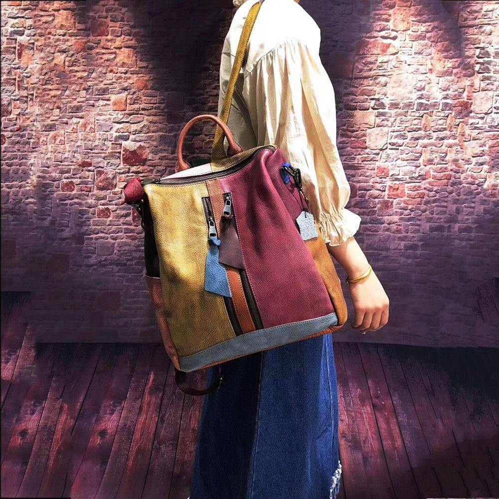 CALORA_ Belzia | Retro Leren Dames Handtas