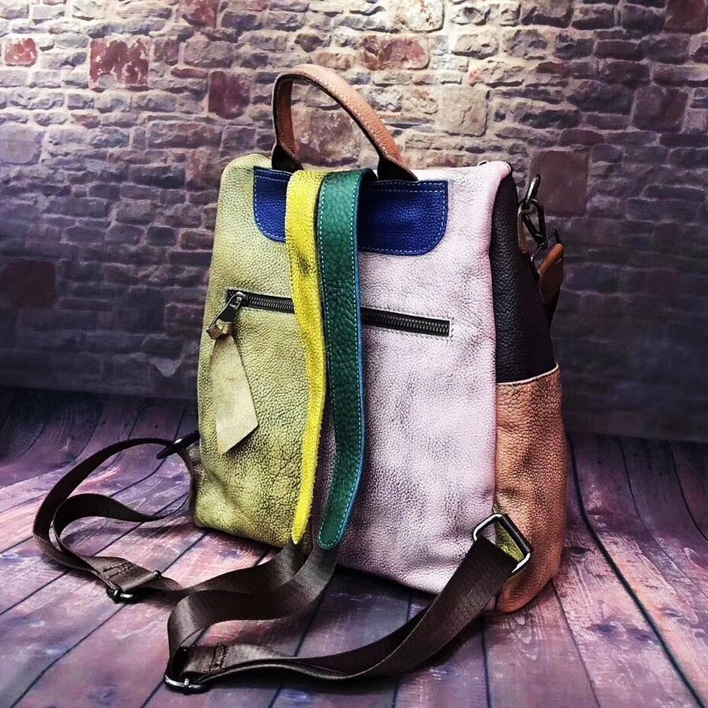 CALORA_ Belzia | Retro Leren Dames Handtas