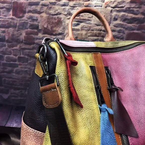 CALORA_ Belzia | Retro Leren Dames Handtas