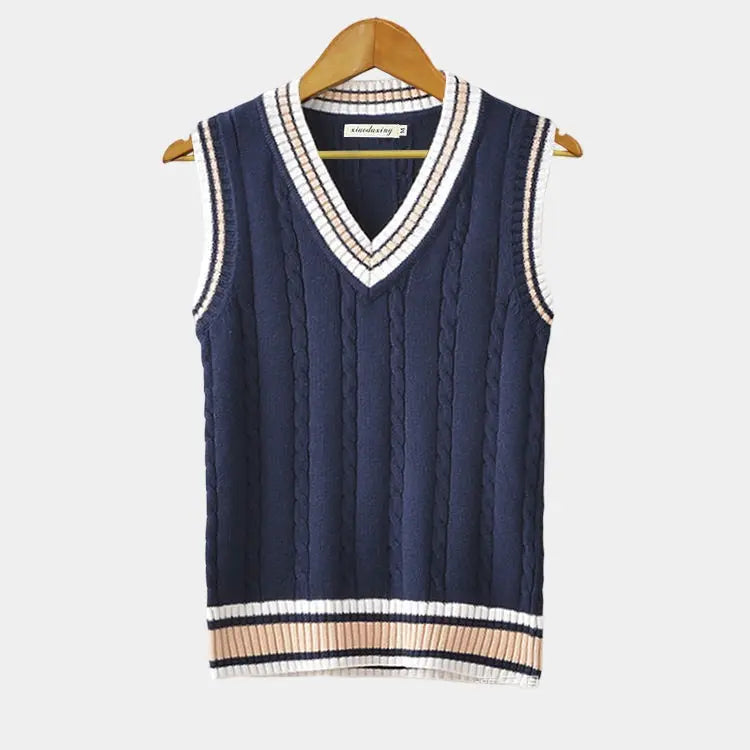 Berkeley | University Mouwloze Sweater-Bodywarmers-Calora-Blauw-XS-Calora