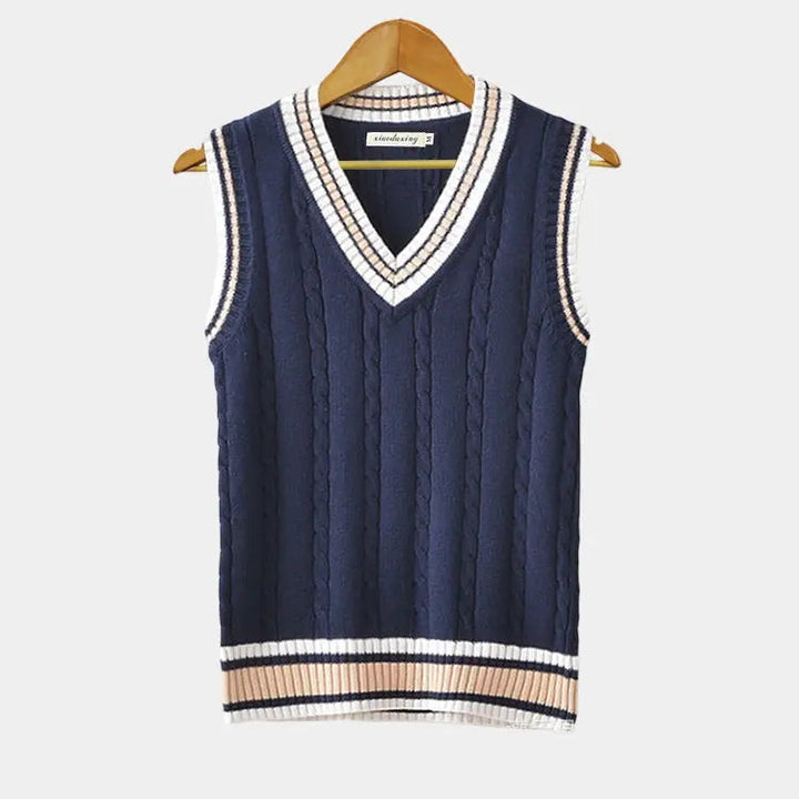 Berkeley | University Mouwloze Sweater-Bodywarmers-Calora-Blauw-XS-Calora