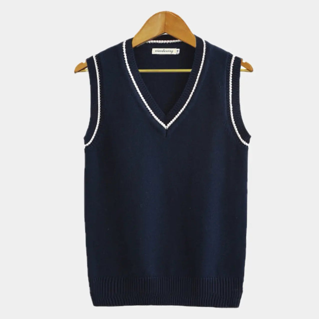 Berkeley | University Mouwloze Sweater-Bodywarmers-Calora-Donkerblauw-XS-Calora