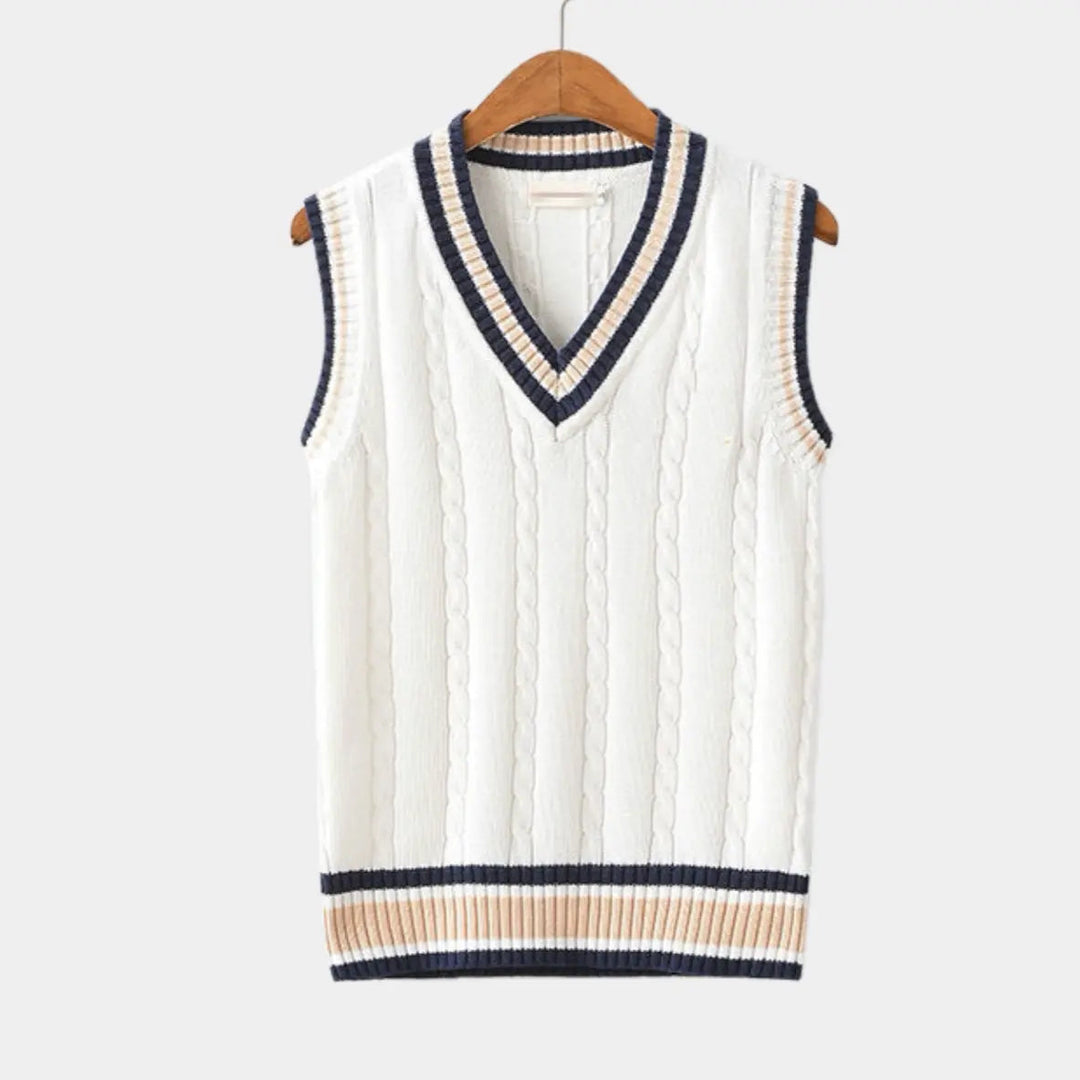 Berkeley | University Mouwloze Sweater-Bodywarmers-Calora-Wit-XS-Calora