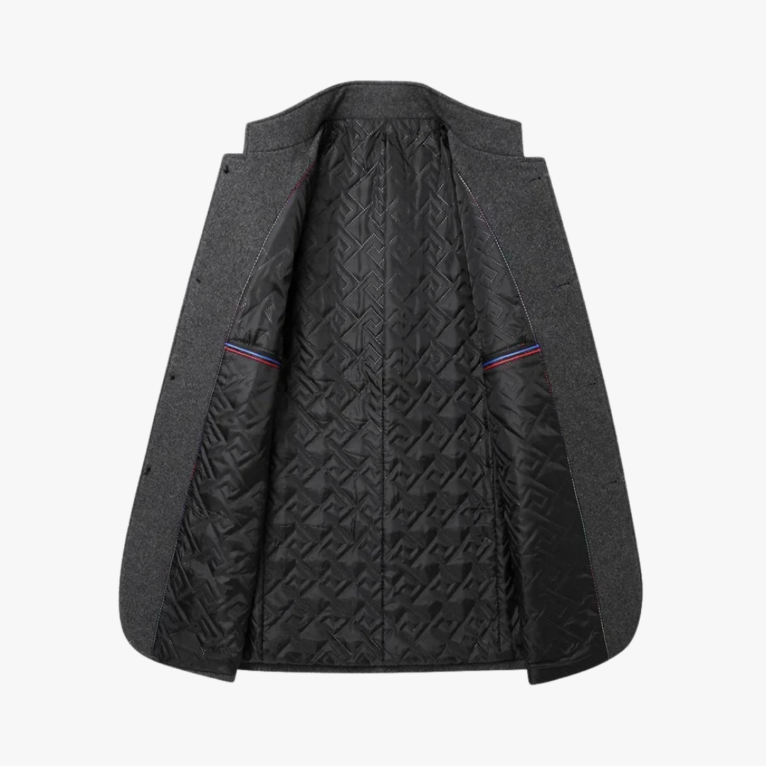 CALORA_ Blends Trenchcoat met Dubbele Knopen