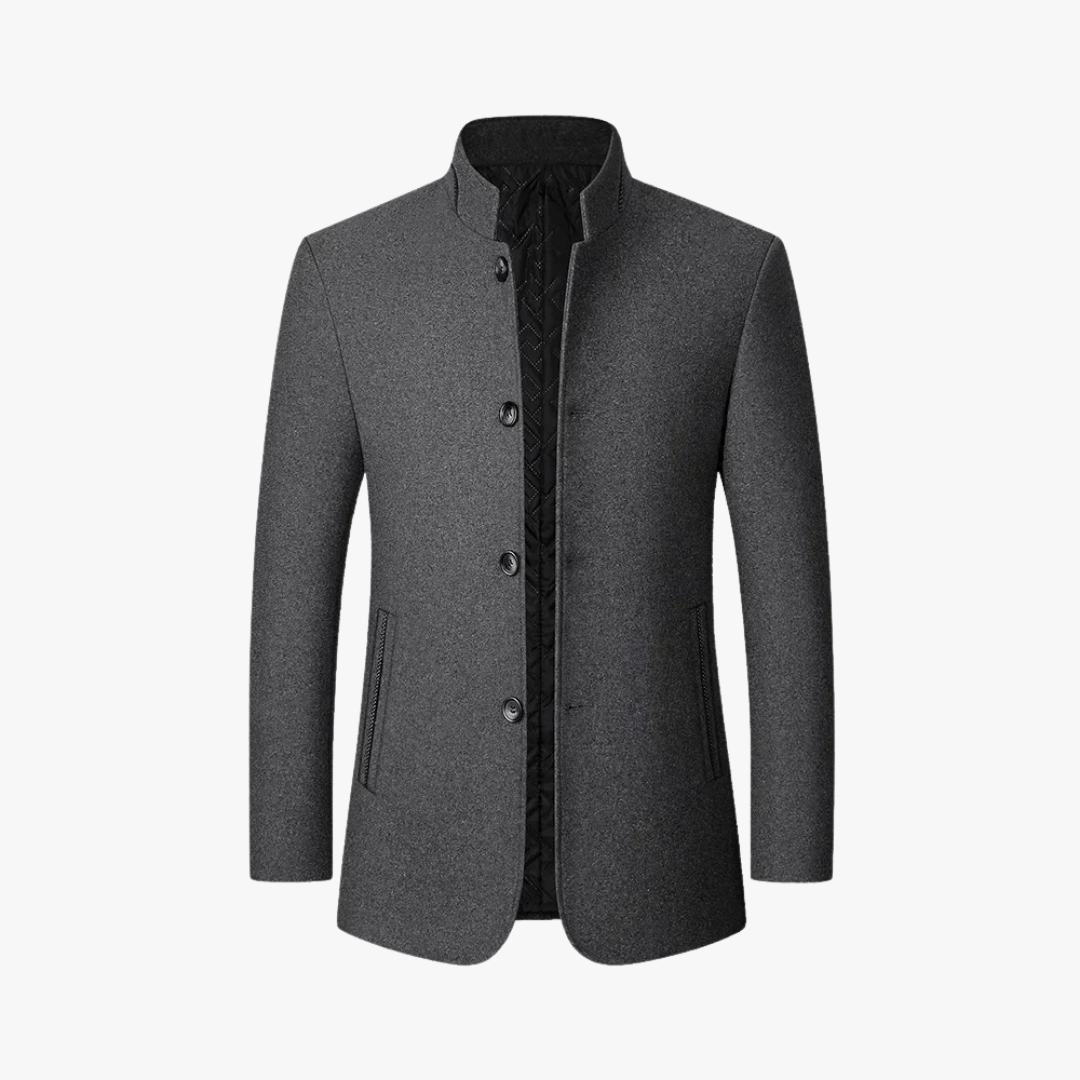 CALORA_ Blends Trenchcoat met Dubbele Knopen
