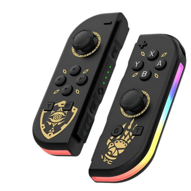 Bluetooth LED Joystick voor Nintendo Switch Unieke kleuren - Draadloze Controllers-Elektronica/Gadgets-Calora-Zwart-Calora