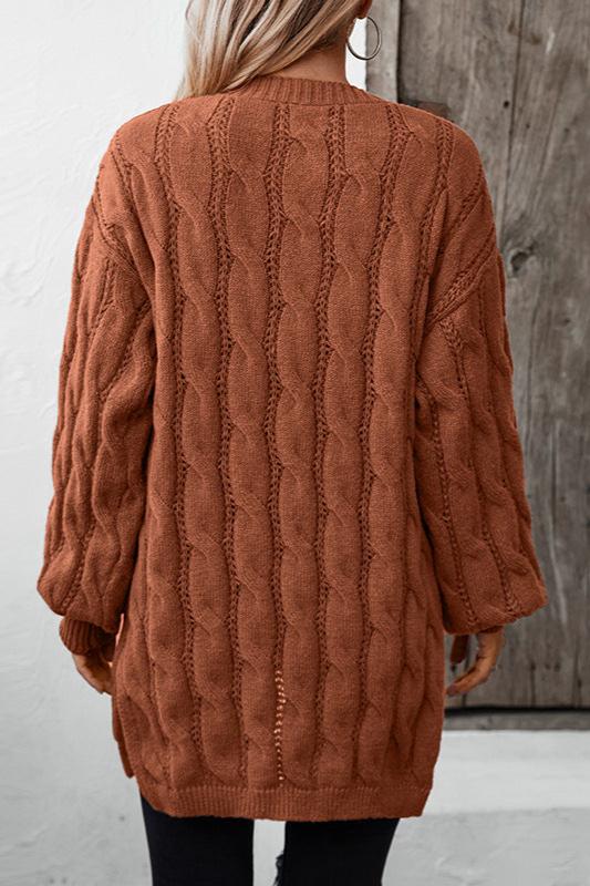 CALORA_ Bohemian Lange Mouwen Gebreide Trui