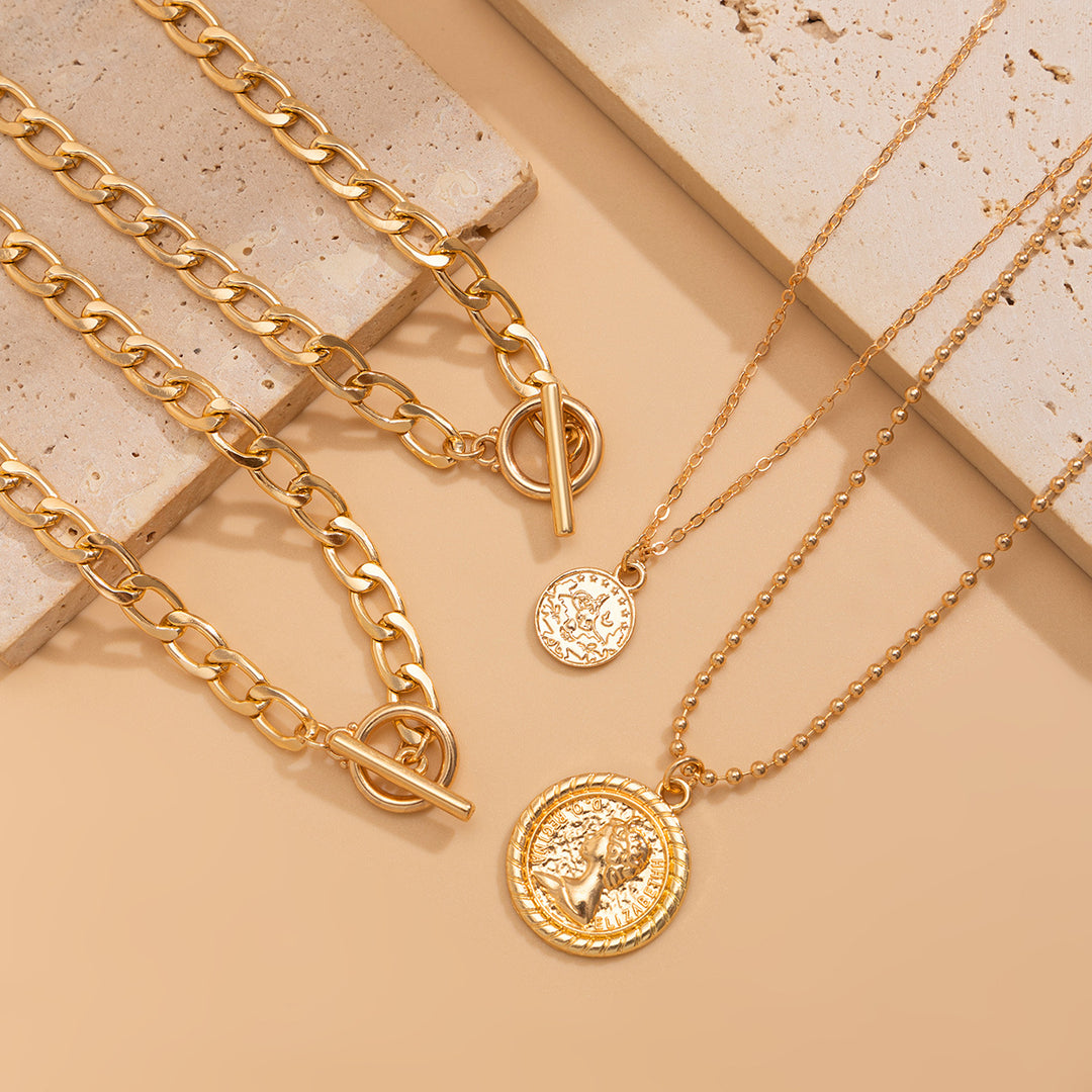 Boho Glamour Meerlaagse Kettingen Gift Set-Kettingen-Calora-Solaya-Calora