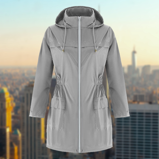 Bracken | Dames Lichtgewicht Regenjas-Zomer Jassen-Calora-Grijs-S-Calora