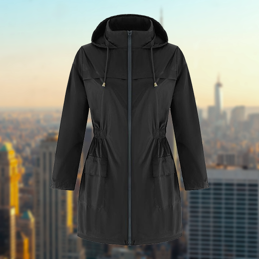 Bracken | Dames Lichtgewicht Regenjas-Zomer Jassen-Calora-Zwart-S-Calora