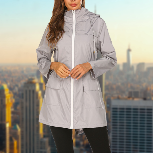 Bracken | Dames Lichtgewicht Regenjas-Zomer Jassen-Calora-Zwart-S-Calora