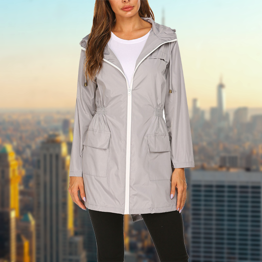 Bracken | Dames Lichtgewicht Regenjas-Zomer Jassen-Calora-Zwart-S-Calora