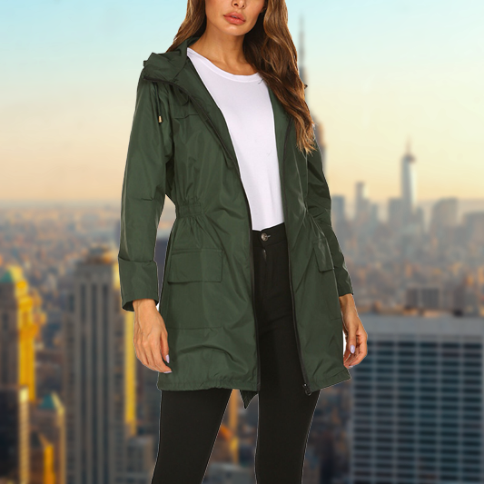 Bracken | Dames Lichtgewicht Regenjas-Zomer Jassen-Calora-Zwart-S-Calora